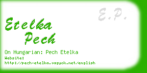 etelka pech business card